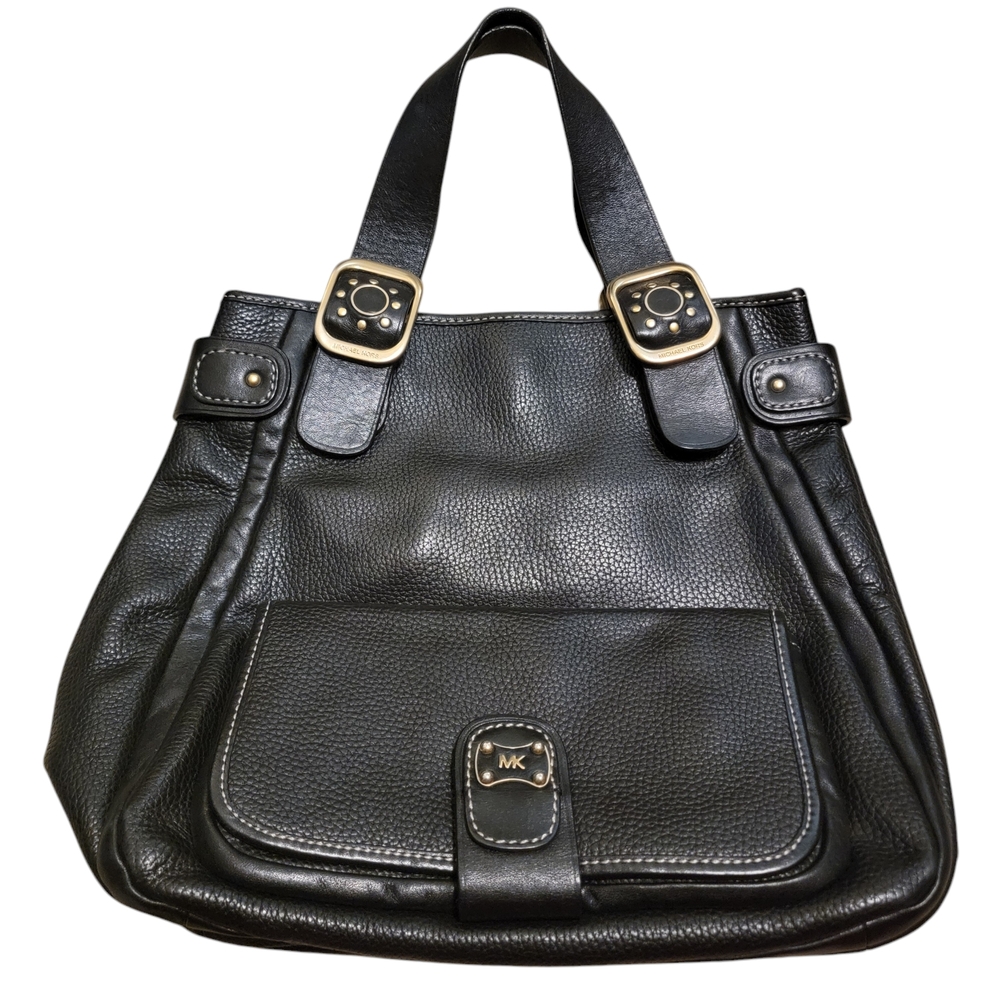 VTG Michael Kors Black Leather Tote Bag